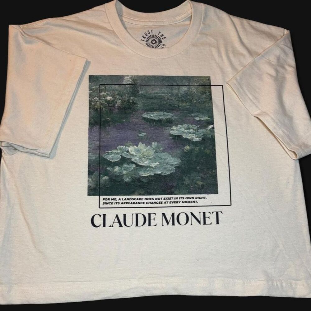 Monet Water Lilies Artsy Graphic Tee L Trust Universe Cottagecore